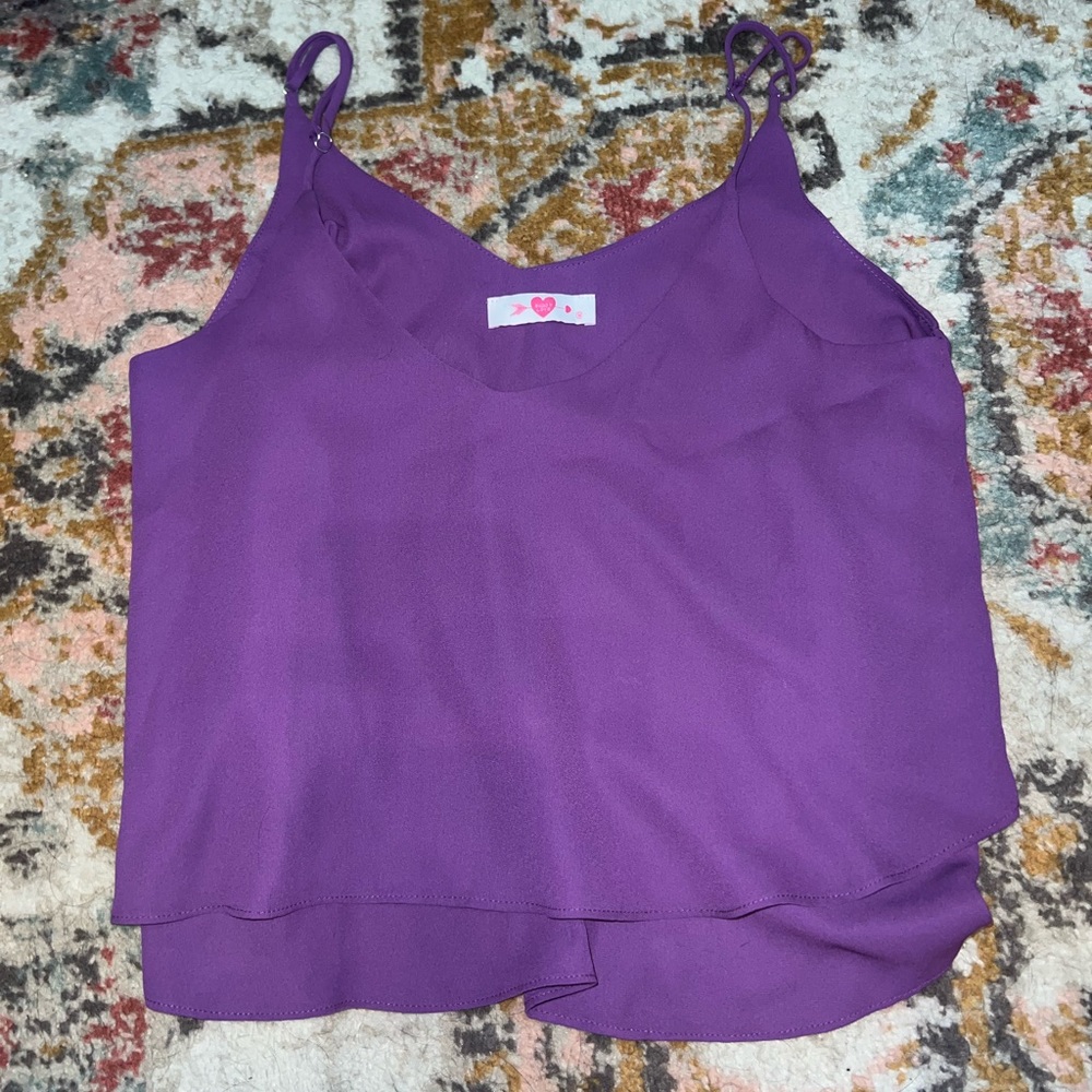BUDDY LOVE MEDIUM FLOWY TOP- Purple